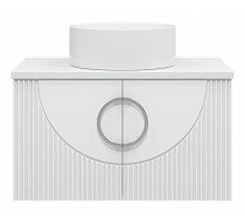 Ярина - 80 Тумба подвесная 2 дв. белая мат. эмаль