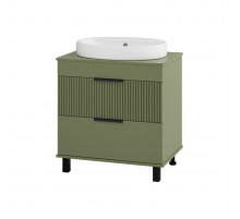 ENFIDA - 70 Тумба напольная 2 ящ. зеленая мат. эмаль (Энфида)