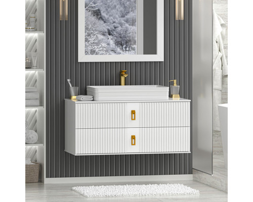 Купить SEVILLA -105 Тумба подвесная с 2 ящ. белый в магазине сантехники Santeh-Crystal.ru