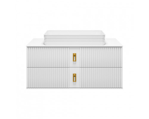 Купить SEVILLA -105 Тумба подвесная с 2 ящ. белый в магазине сантехники Santeh-Crystal.ru