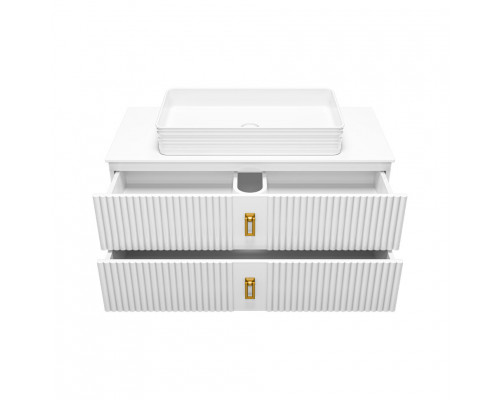 Купить SEVILLA -105 Тумба подвесная с 2 ящ. белый в магазине сантехники Santeh-Crystal.ru