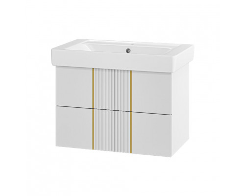 Приобрести VEGA - 80 Тумба подвесная с 2 ящ. белый в магазине сантехники Santeh-Crystal.ru