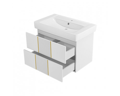 Приобрести VEGA - 80 Тумба подвесная с 2 ящ. белый в магазине сантехники Santeh-Crystal.ru