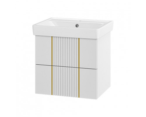 Купить VEGA - 60 Тумба подвесная с 2 ящ. белый в магазине сантехники Santeh-Crystal.ru