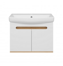 Сканди - 70 тумба подвесная 2 дв. бел./графит