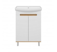 Сканди - 60 тумба напольная 2 дв бел./графит