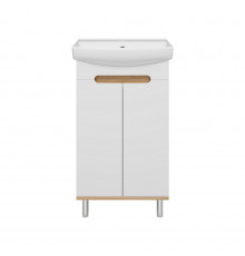 Сканди - 50 тумба напольная 2 дв бел./графит