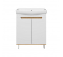 Сканди - 70 тумба напольная 2 дв бел./графит