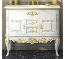 Bianco - 80 Тумба с 2 ящ. беж сусальное золото