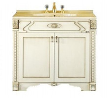 Афина - 80 Тумба прямая бежевая патина/столешница