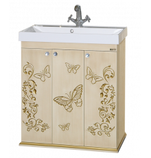 Бабочка - 75 Тумба прямая бежевая патина