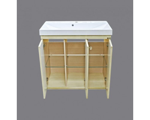 Купить Бабочка - 75 Тумба прямая бежевая патина в магазине сантехники Santeh-Crystal.ru