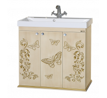 Бабочка - 90 Тумба прямая бежевая патина