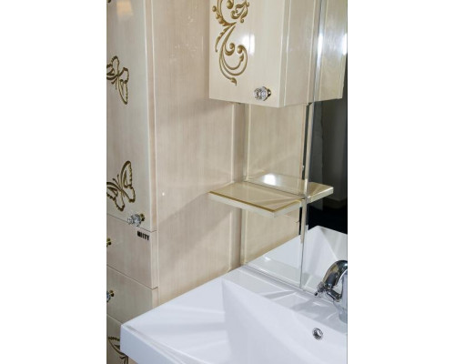 Приобрести Бабочка - 90 Тумба прямая бежевая патина в магазине сантехники Santeh-Crystal.ru