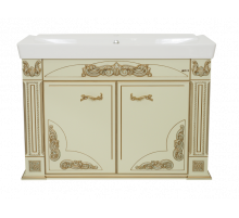 Барокко -120 Тумба прямая бежевая патина