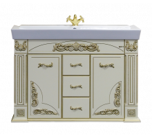 Барокко -120 Тумба с 3 ящ бежевая патина