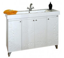 Вирджиния (Бабочка) -105 Тумба прямая комб. венге/бел.плёнка