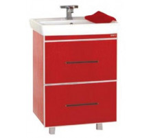 Гранд LUXE - 70 Тумба с 2 ящ. бордовая кожа CROCO