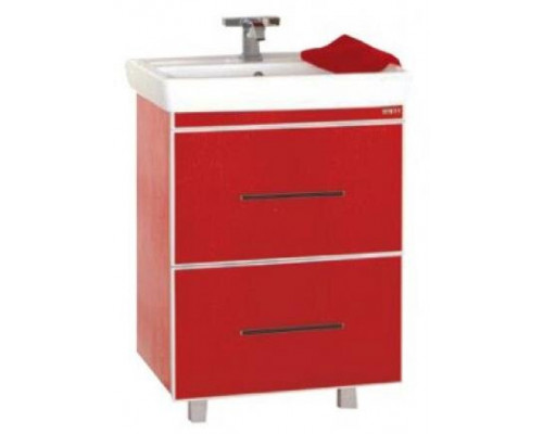 Купить Гранд LUXE - 80 Тумба с 2 ящ. красная кожа CROCO в магазине сантехники Santeh-Crystal.ru