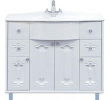 Грация - 90 Тумба 2 ящ. белая