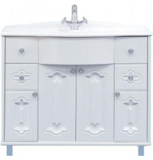 Грация - 90 Тумба 2 ящ. белая