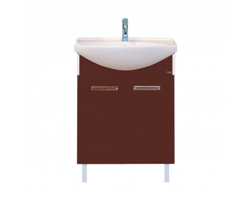Приобрести Джулия - 65 Тумба прямая бордовая О в магазине сантехники Santeh-Crystal.ru