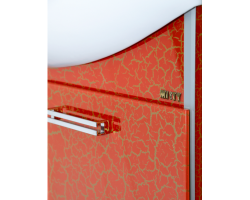 Приобрести Джулия - 65 Тумба прямая КРАКОЛЕТ красный в магазине сантехники Santeh-Crystal.ru