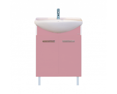 Приобрести Джулия - 65 Тумба прямая розовая О в магазине сантехники Santeh-Crystal.ru