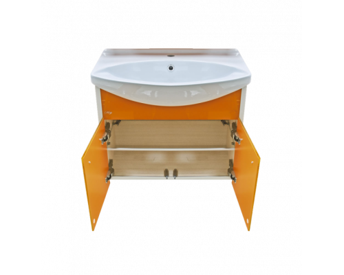 Купить Джулия - 75 Тумба подвесная оранжевая в магазине сантехники Santeh-Crystal.ru