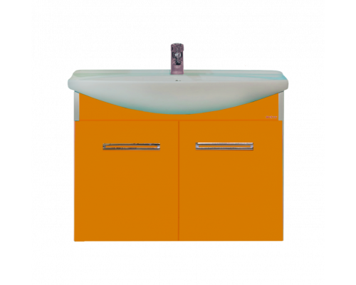 Купить Джулия - 75 Тумба подвесная оранжевая в магазине сантехники Santeh-Crystal.ru