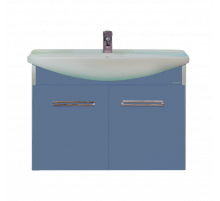 Джулия - 75 Тумба подвесная синяя