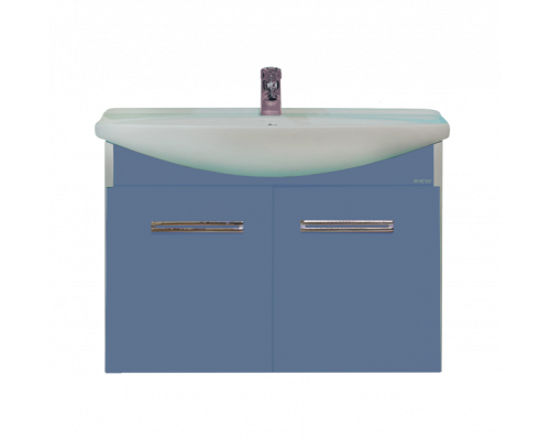 Приобрести Джулия - 75 Тумба подвесная синяя в магазине сантехники Santeh-Crystal.ru