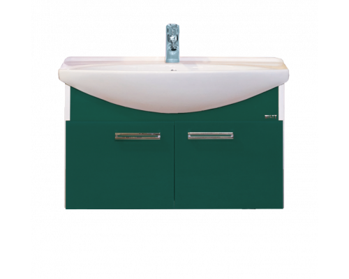 Приобрести Джулия - 85 Тумба подвесная зеленая в магазине сантехники Santeh-Crystal.ru