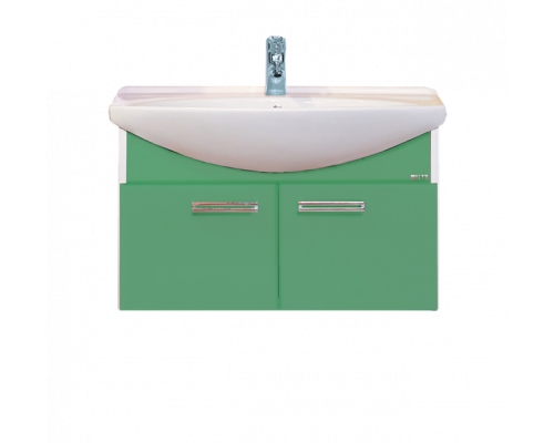 Заказать Джулия - 85 Тумба подвесная салатовая в магазине сантехники Santeh-Crystal.ru