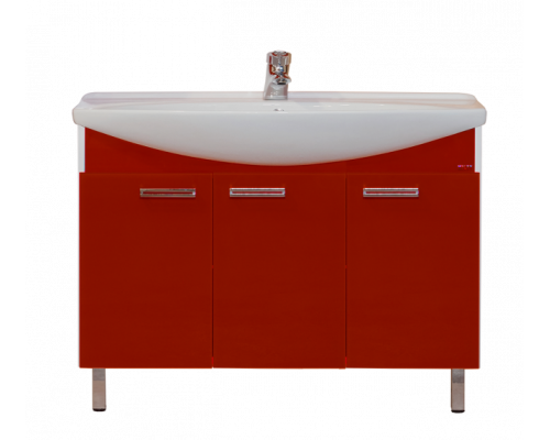 Заказать Джулия -120 Тумба прямая красная в магазине сантехники Santeh-Crystal.ru