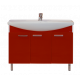 Заказать Джулия -120 Тумба прямая красная в магазине сантехники Santeh-Crystal.ru
