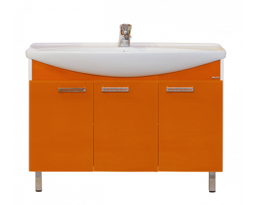 Заказать Джулия -120 Тумба прямая оранжевая в магазине сантехники Santeh-Crystal.ru