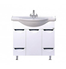 Жасмин - 80 Тумба 2 ящ. (корзина) белая эмаль