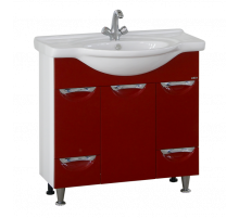 Жасмин - 86 Тумба 2 ящ. (корзина) красная эмаль