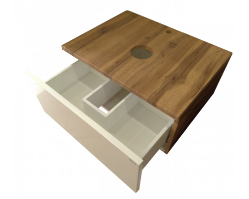 Купить Ива - 70 Тумба подвесная комбинированная 1 ящ. О в магазине сантехники Santeh-Crystal.ru