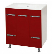 Кристи -75 Тумба  с 2-мя ящ. /Б/К бордовая