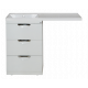 Купить Куба - 50 Тумба 3 ящ. под стиральную машину белая эмаль в магазине сантехники Santeh-Crystal.ru