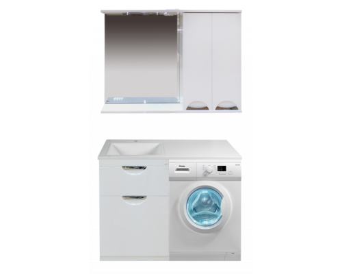 Приобрести Куба - 60 Тумба 1 ящ. под стиральную машину белая эмаль / Б/К в магазине сантехники Santeh-Crystal.ru