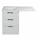 Заказать Куба - 60 Тумба 3 ящ. под стиральную машину белая эмаль в магазине сантехники Santeh-Crystal.ru
