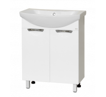 Лаванда - 65 Тумба прямая белая