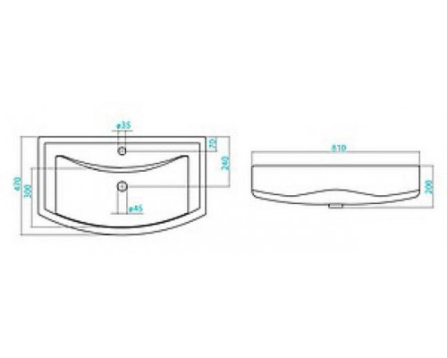Заказать Лаванда - 80 Тумба прямая белая в магазине сантехники Santeh-Crystal.ru