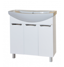 Лаванда - 80 Тумба прямая белая