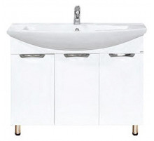 Лаванда -105 Тумба прямая белая