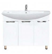 Лаванда -105 Тумба прямая белая