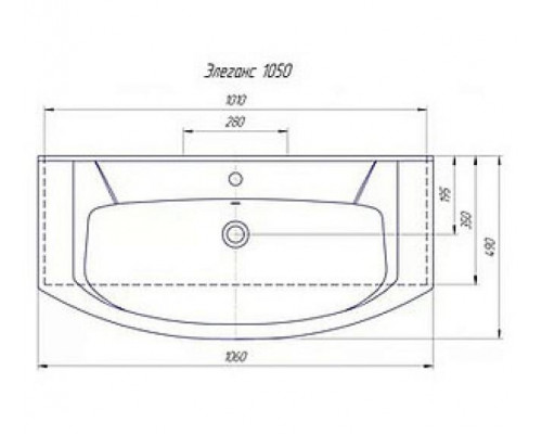 Приобрести Лаванда -105 Тумба прямая белая в магазине сантехники Santeh-Crystal.ru